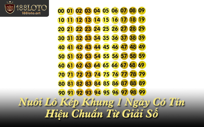 Nuôi Lô Kép Khung 1 Ngày Có Tín Hiệu Chuẩn Từ Giải Số