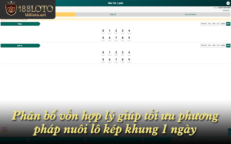 Phân bổ vốn hợp lý giúp tối ưu phương pháp nuôi lô kép khung 1 ngày