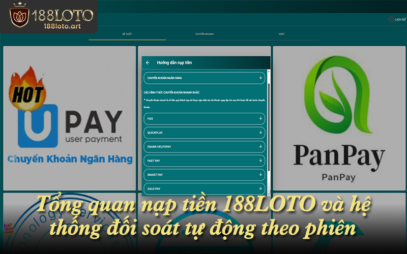 Tổng quan quy trình nạp tiền 188LOTO và cơ chế xử lý phiên